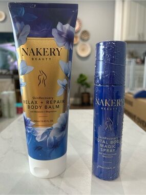 Nakery Beauty Relax + Repair Body Balm & Total Body Magic Spray — Blue